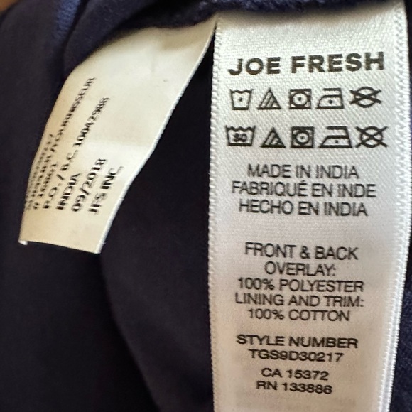 Joe Fresh Baby Girls Dress 2T Navy Polkadot Summer Tank Tutu Tulle Kids NWT - Picture 5 of 7